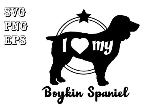 Boykin Spaniel Dog Silhouette