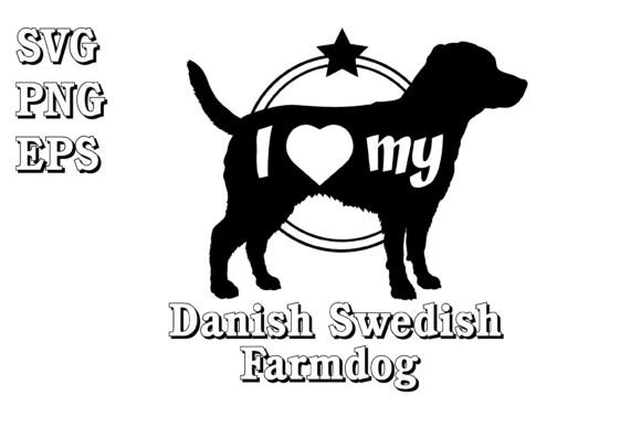 Danish Swedish Farmdog Dog Silhouette