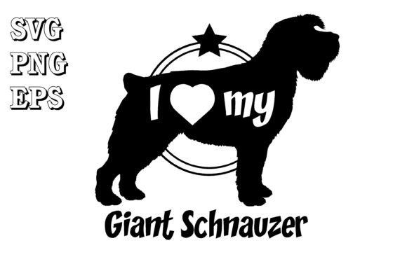 Giant Schnauzer Dog Silhouette