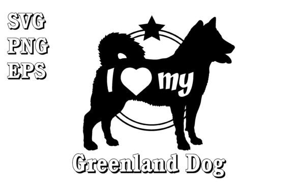 Greenland Dog Dog Silhouette