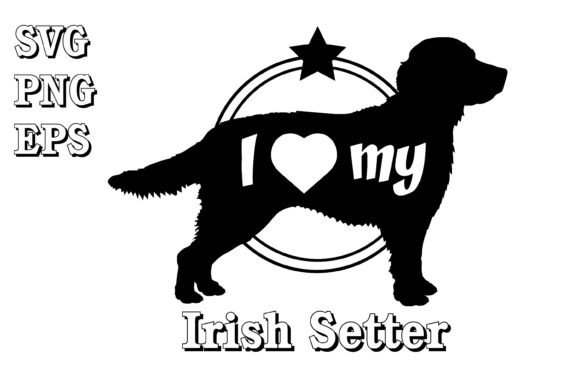 Irish Setter Dog Silhouette