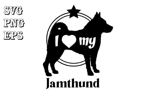 Jämthund Dog Silhouette