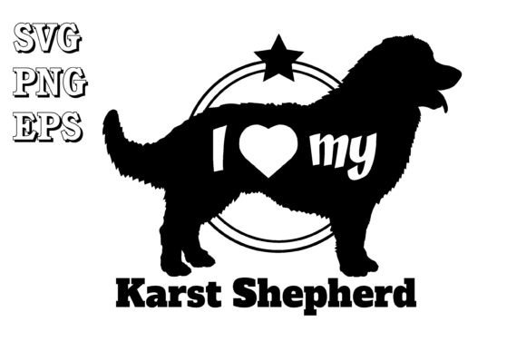 Karst Shepherd Dog Silhouette