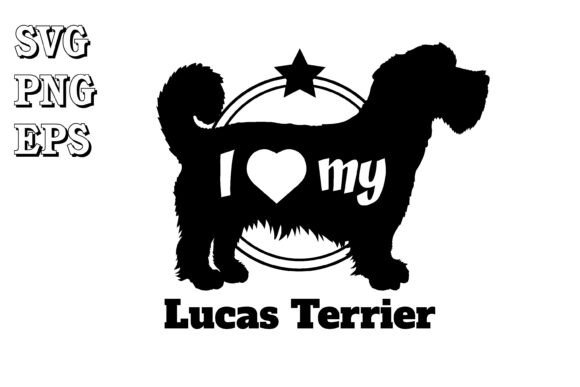 Lucas Terrier Dog Silhouette