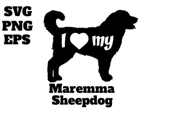 Maremma Sheepdog Dog Monogram Vector Review