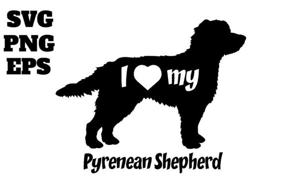 Pyrenean Shepherd Dog Template Design