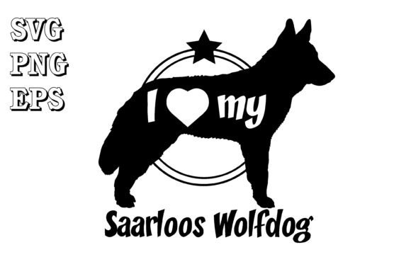Saarloos Wolfdog Dog Silhouette