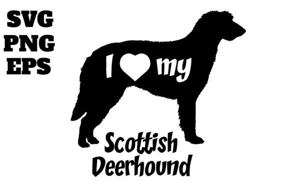Scottish Deerhound Dog Monogram Vector Review