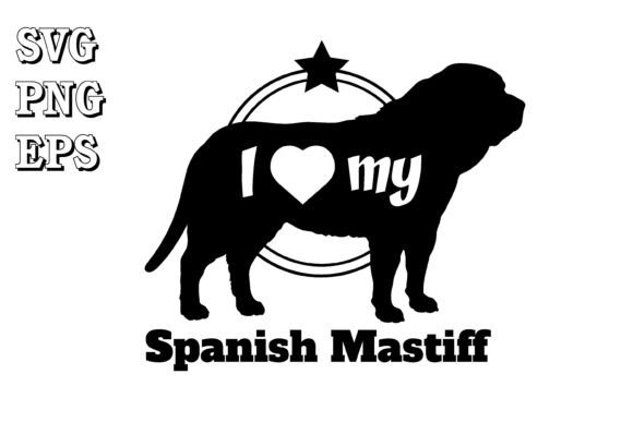 Spanish Mastiff Dog Silhouette