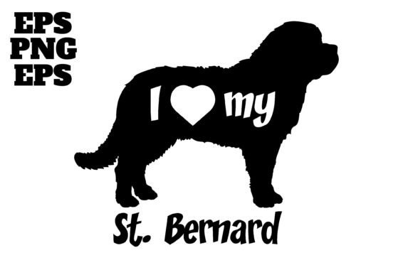 St. Bernard Dog Monogram Vector Review for Embroidery